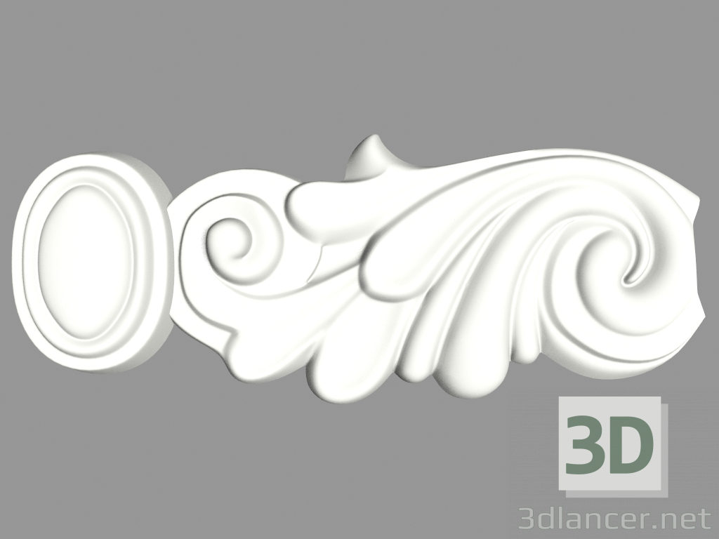 modello 3D Decorazioni murali (F30) - anteprima