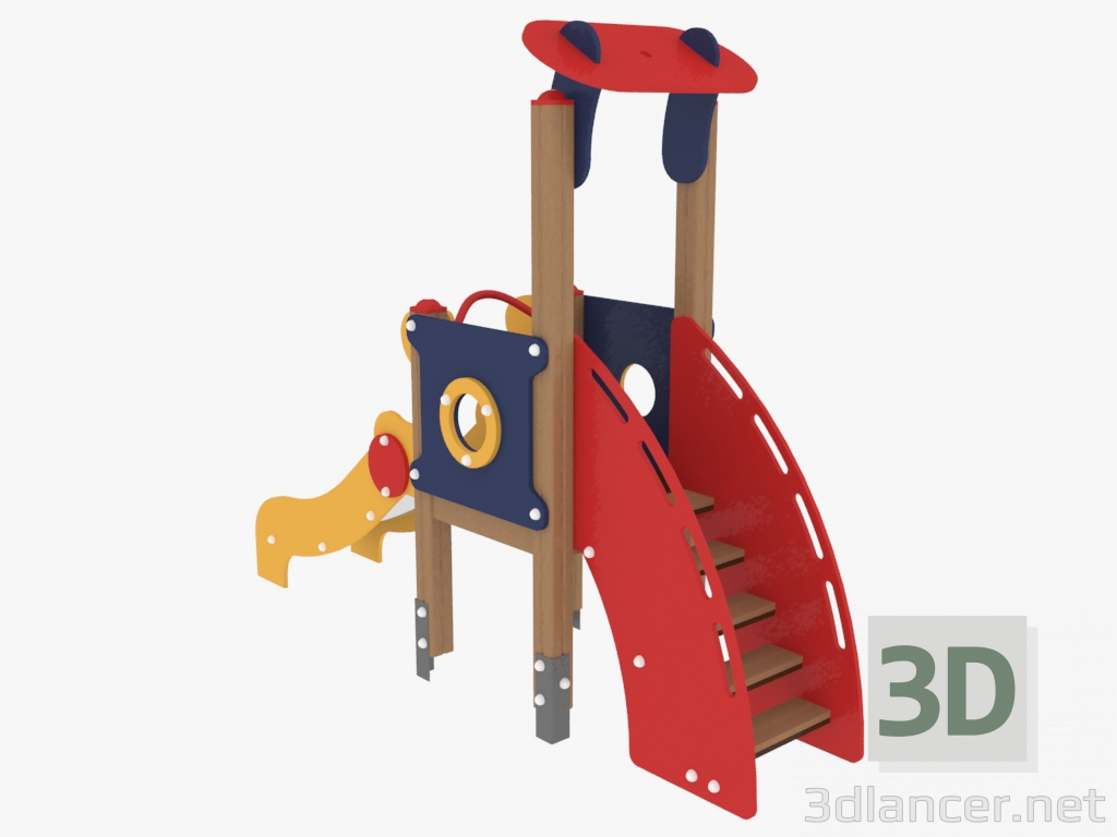 3d model Children's play complex (4103) - preview