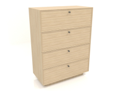 Chest of drawers TM 15 (800x400x1076, wood white)