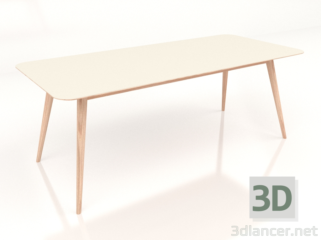 3D modeli Yemek masası Stafa 200 (Mantar) - önizleme