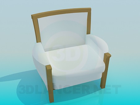 3d модель Элегантное кресло – превью