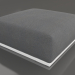modello 3D Modulo divano pouf (Bianco) - anteprima