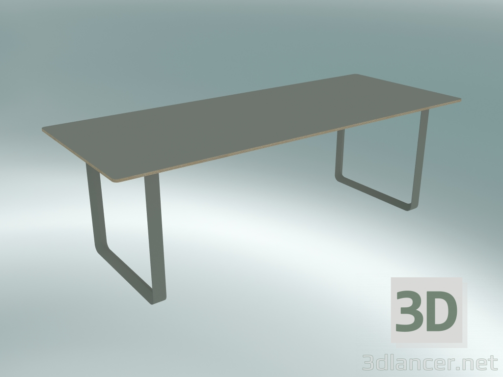 3D Modell Tisch 70/70, 225x90cm (grau) - Vorschau