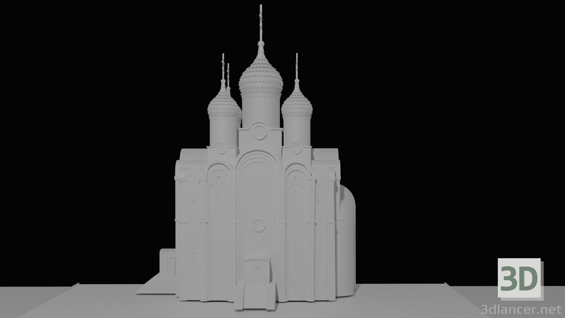 3d model Catedral ortodoxa - vista previa