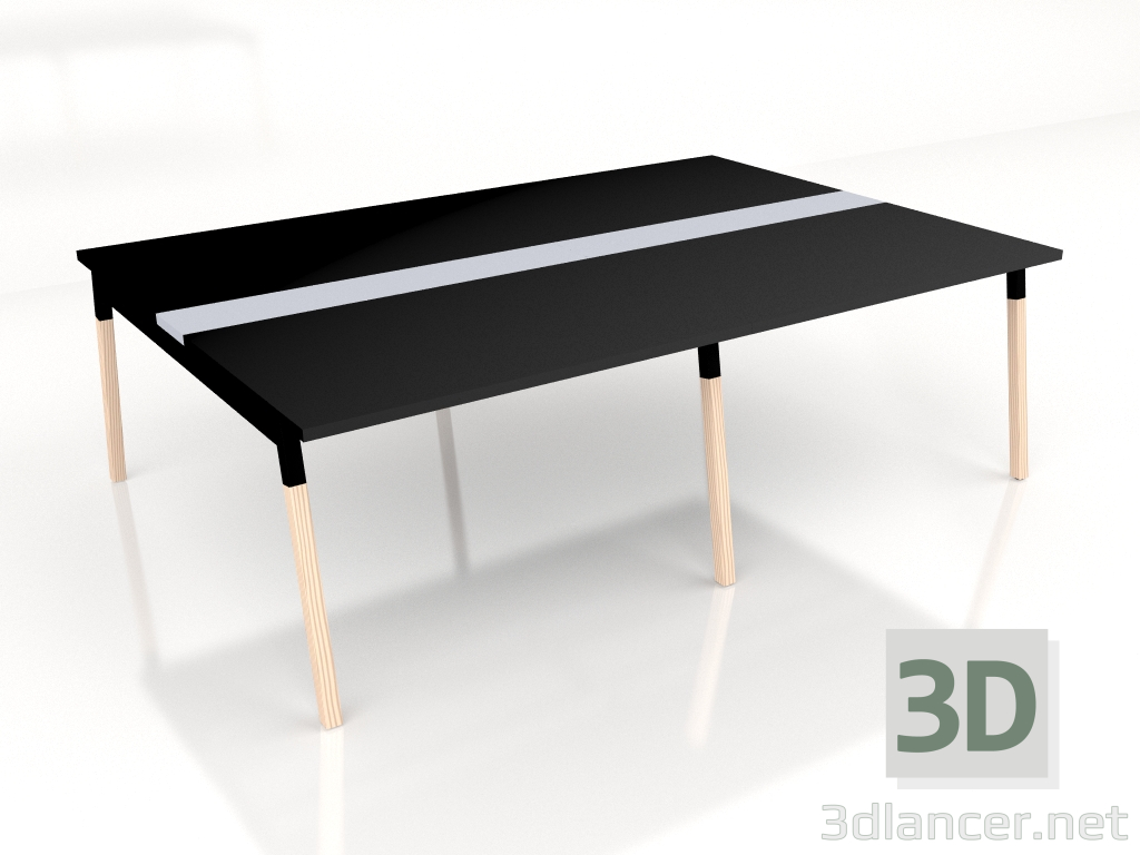 modello 3D Tavolo di negoziazione Ogi W Conference SW32+SW32L (2400x1610) - anteprima