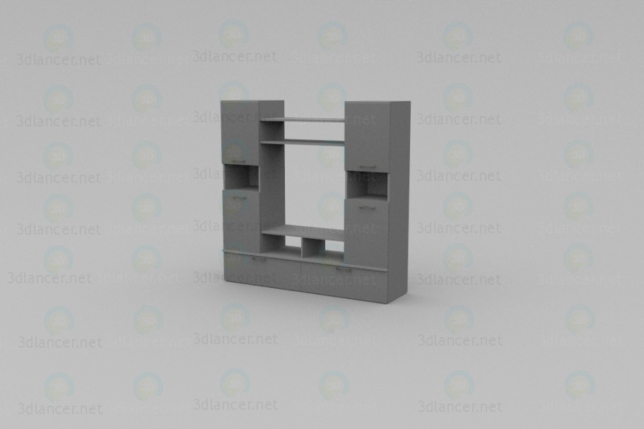 3D Modell Schrankwand - Vorschau