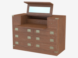 Chest of drawers with dressing table function