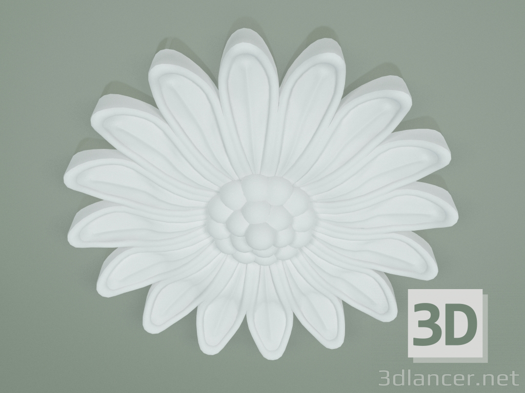 3D modeli Süslü rozet RW021 - önizleme
