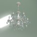 3d model Suspension chandelier 3345-6 (white with gold - clear crystal Strotskis) - preview