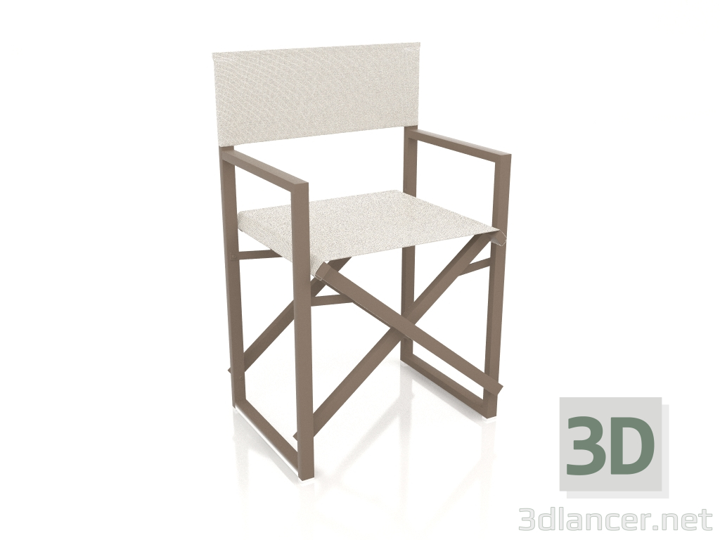 modèle 3D Chaise pliante (Bronze) - preview