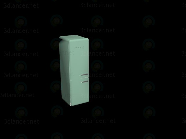 3d model Smeg fridge - preview