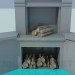 3D modeli Şömine - önizleme
