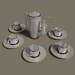 3 डी मॉडल छह लोगों के लिए कॉफी पॉट - पूर्वावलोकन