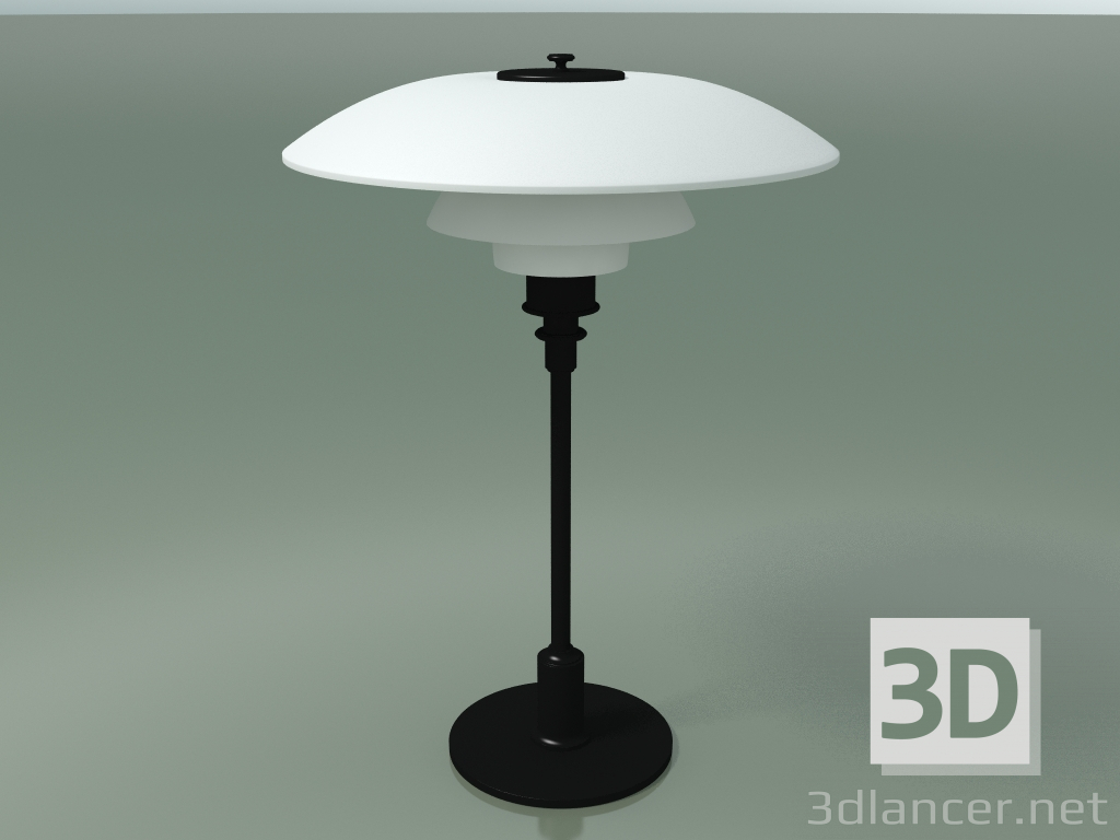 3d model Lámpara de mesa PH 3½-2½ TABLE (60W E14, BLK PVD GLASS) - vista previa