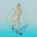 3D Modell Eine Frau im Kleid - Vorschau