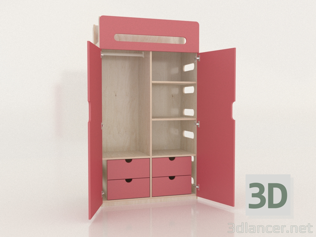 3D Modell Kleiderschrank offen MOVE WD (WEMWD1) - Vorschau