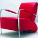 modèle 3D Chaise rouge - preview