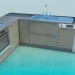 3D modeli Mutfak yüksek Poly - önizleme