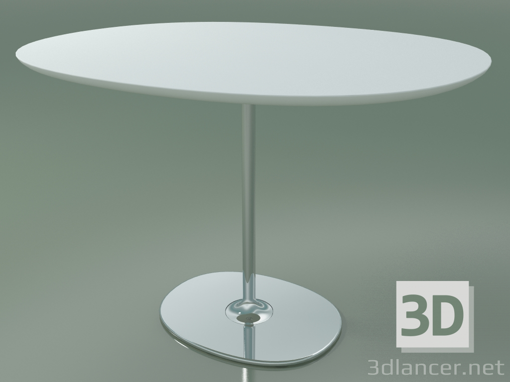 modello 3D Tavolo ovale 0653 (H 74 - 90x108 cm, M02, CRO) - anteprima