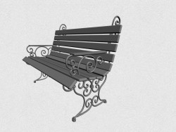 Bench with forged elements