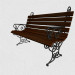 3d model Bench with forged elements - preview