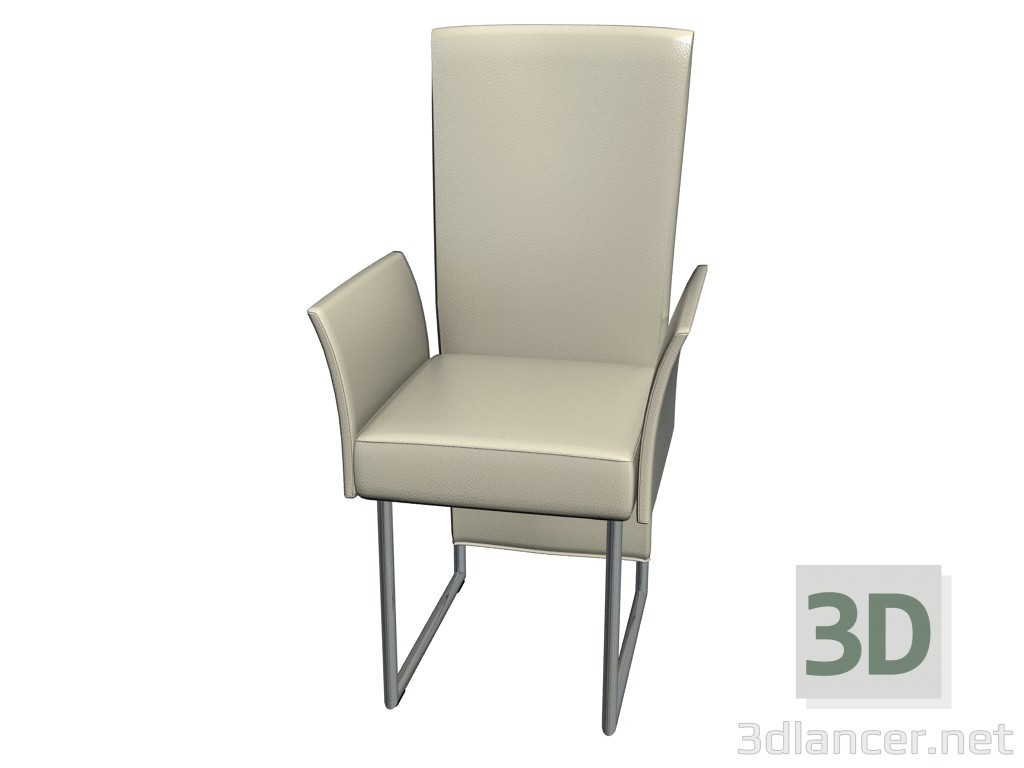 3d model Cantilever chair with armrests 7400 - preview