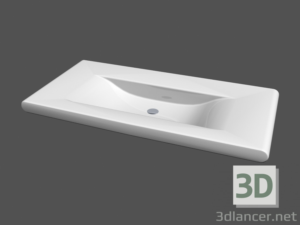 modèle 3D Vivant lavabo L r3 - preview