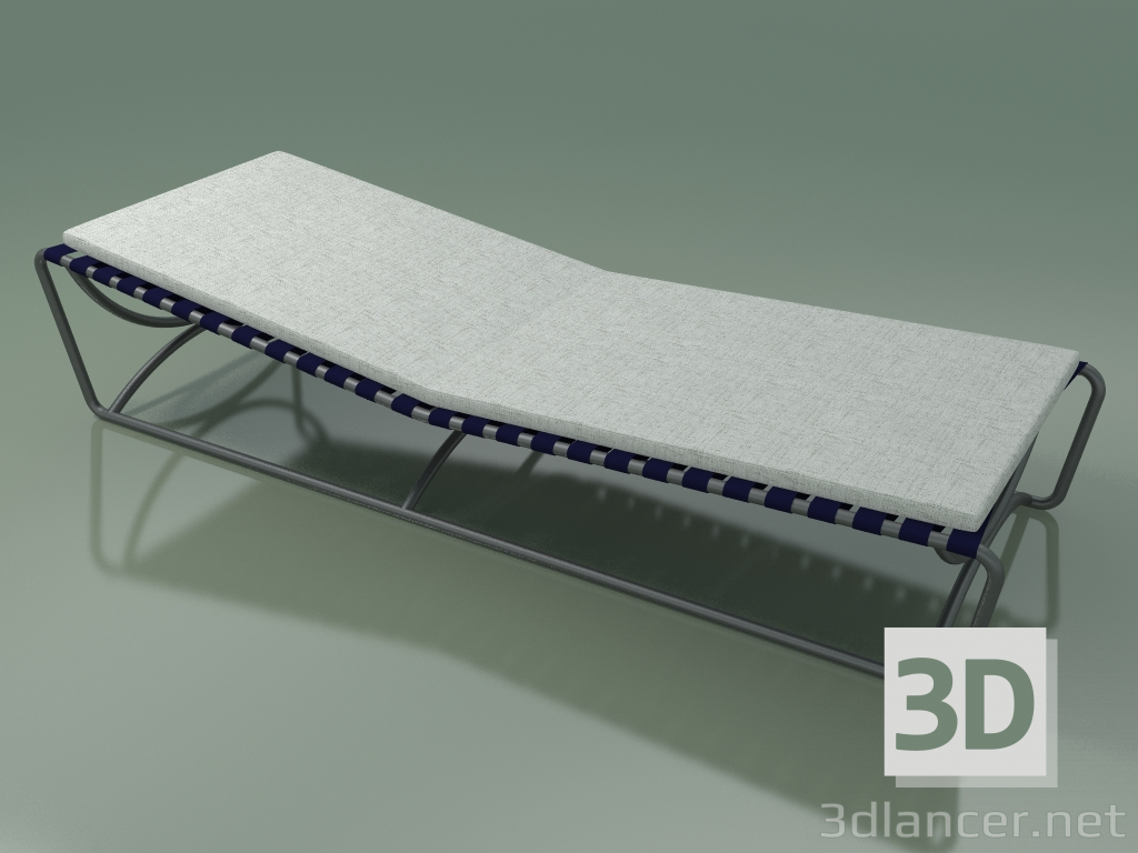3d model Outdoor Lounger InOut (884, Gray Lacquered Aluminum) - preview