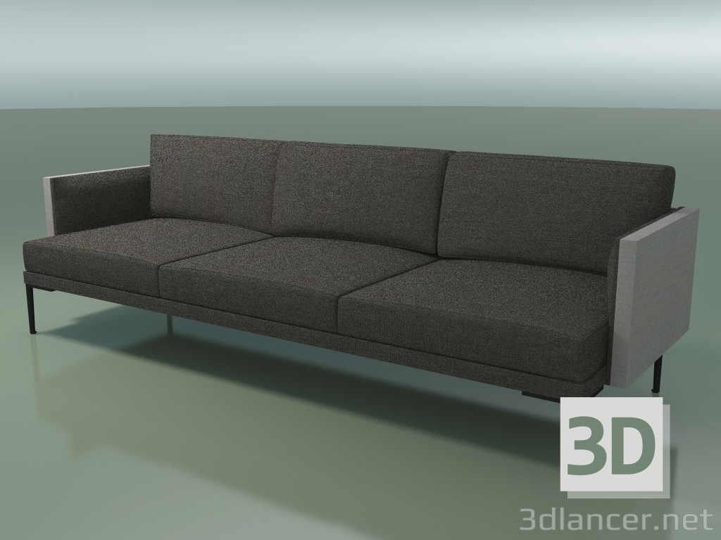 3D modeli 3 kişilik kanepe 5247 (iki tonlu döşeme) - önizleme