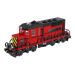 modello 3D di Treno Locomotiva Lego rossa comprare - rendering
