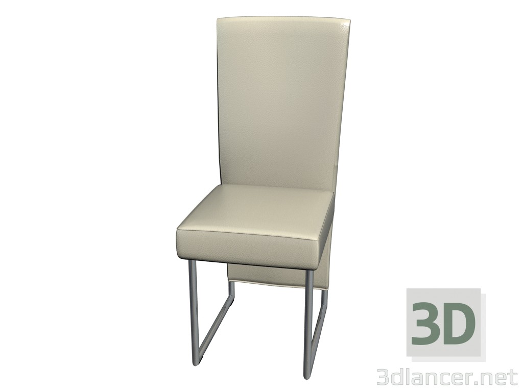 modello 3D Braccioli a sbalzo sedia senza 7400 - anteprima