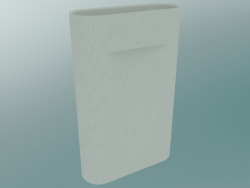 Ridge Vase (H 48,5 cm, Cremeweiß)
