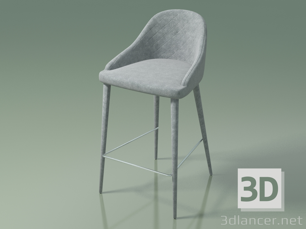 3D modeli Yarım bar koltuğu Elizabeth (111029, gri) - önizleme