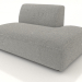 3d model Sofa module 1 seater (L) 130x90 extended to the right - preview