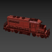 3d Train Lego Locomotive 80052 model buy - render