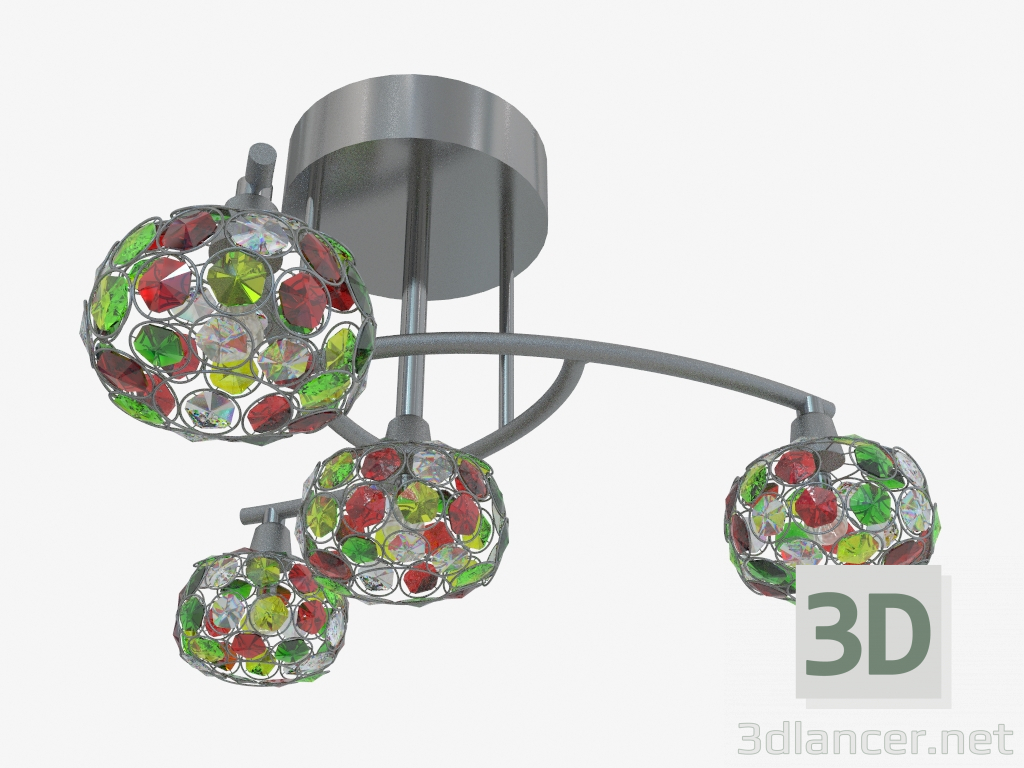 modèle 3D Plafond d'éclairage au plafond Crea Color (2598 4C) - preview