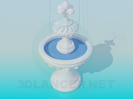 modèle 3D Fontaine - preview