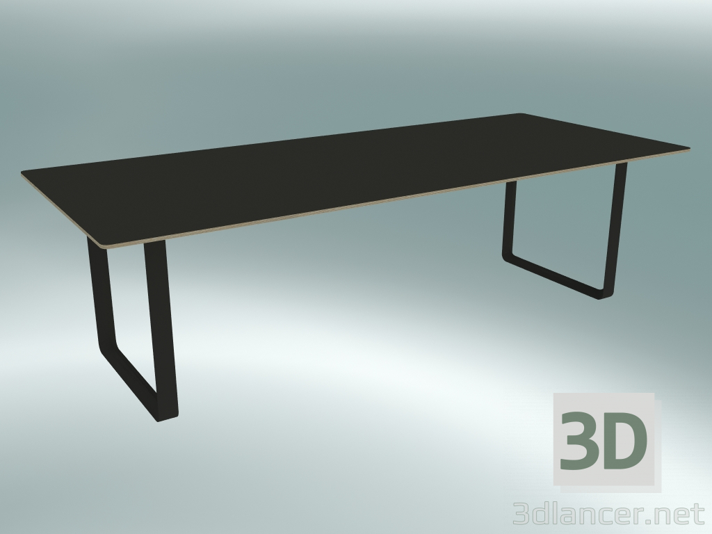 3D modeli Tablo 70/70, 255x108cm (Siyah) - önizleme