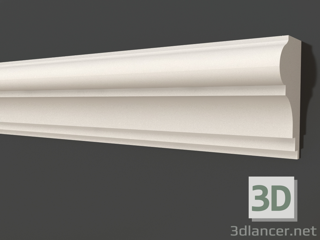 3d model Plaster molding LG 011 (39x22) - preview