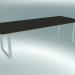 3D Modell Tisch 70/70, 255x108cm (Schwarz, Weiß) - Vorschau