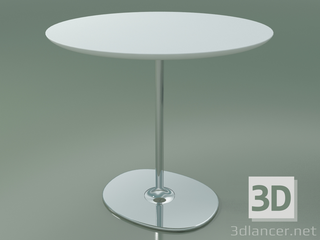 modello 3D Tavolo rotondo 0656 (H 74 - P 80 cm, M02, CRO) - anteprima