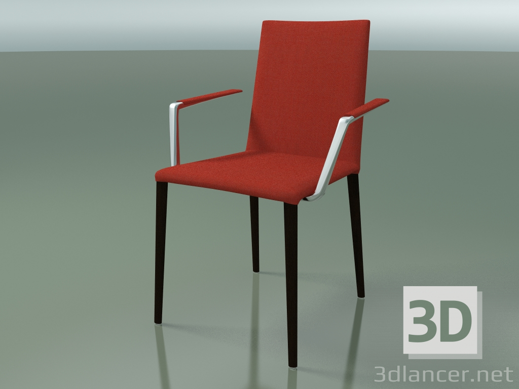 3D Modell Stuhl 1708BR (H 85-86 cm, mit Armlehnen, mit Stoffbezug, L21 wenge) - Vorschau