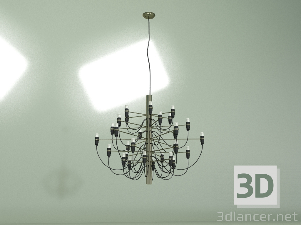 3d модель Подвесной светильник Model 2097, 30 ламп (латунь) – превью