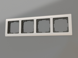 Metallic frame for 4 posts (gloss nickel)