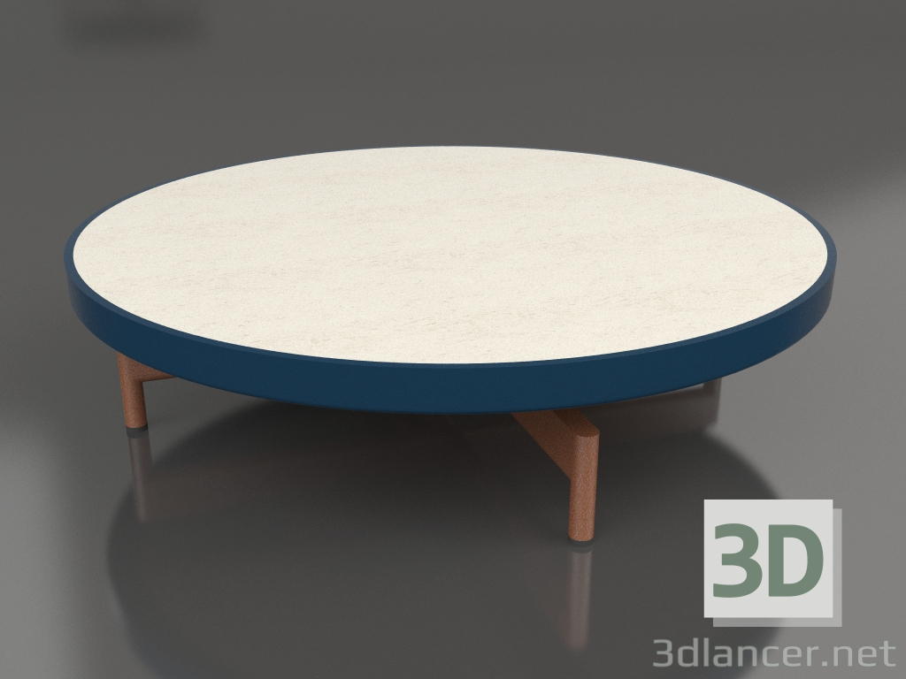 modèle 3D Table basse ronde Ø90x22 (Gris bleu, DEKTON Danae) - preview