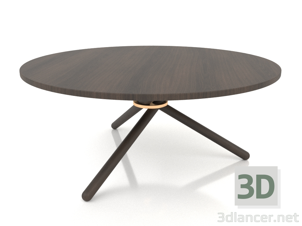 modèle 3D Table basse Bertha (Chêne foncé, Chêne foncé) - preview