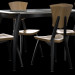 3d Lily Custom Glass Top Dining Table model buy - render
