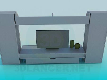 modèle 3D Furniturer pour la télévision - preview
