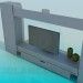 Modelo 3d Furniturer para a televisão - preview