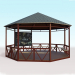 3d model Arbor for 24 seats - preview